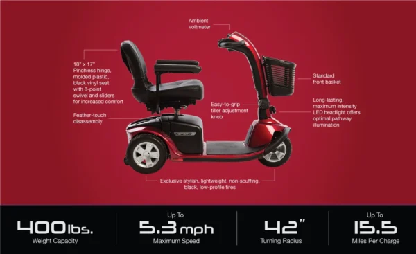 Heavy-Duty-3-Wheel-Scooter - Wheel Chair Rental Pros