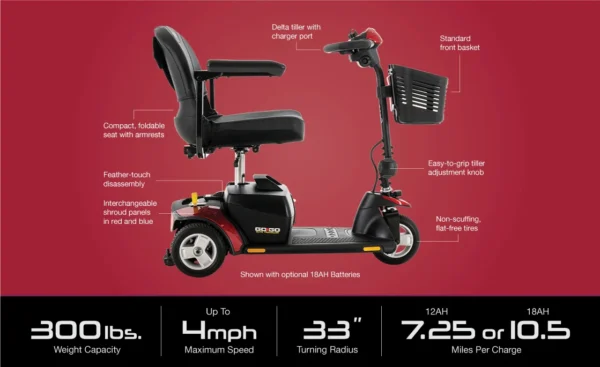 3 Wheel Scooter - Wheel chair Rental Pros